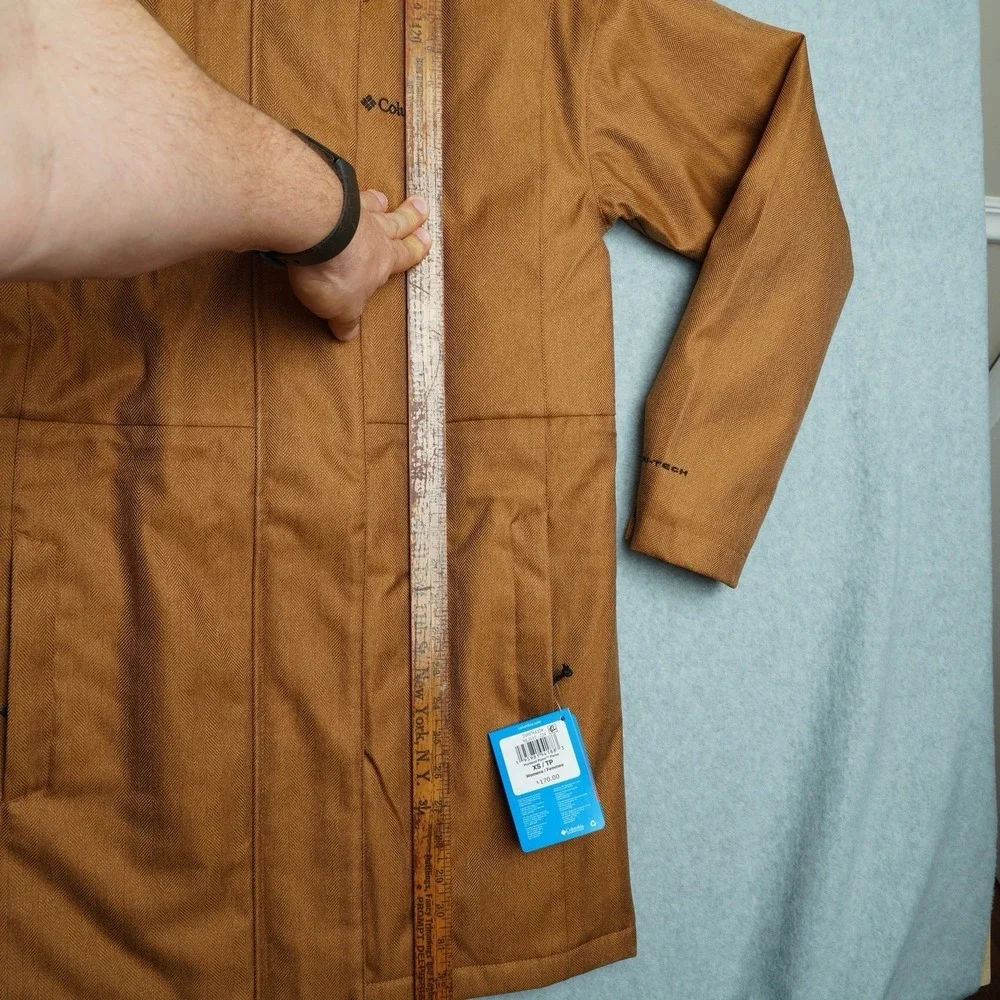 Columbia Women's Portland Omnitech Point Parka Brown XS Jacket NWT $170